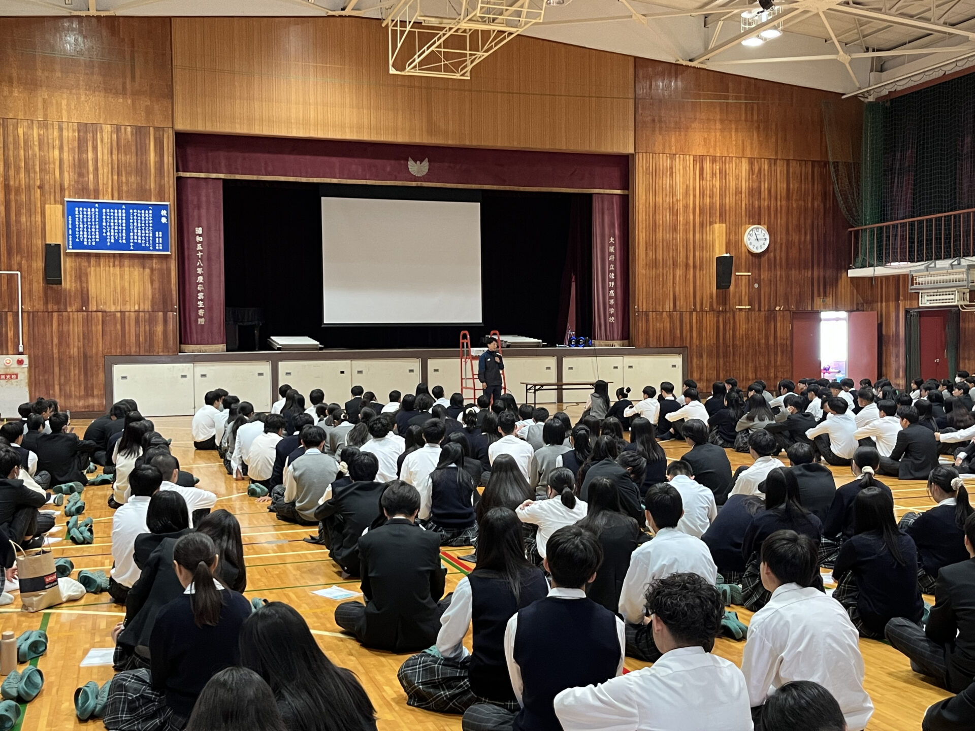 修学旅行結団式とレクリエーション（79期生）